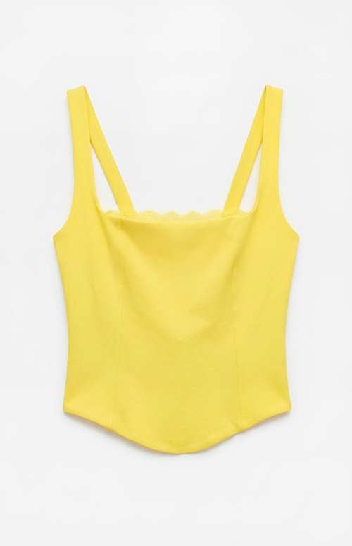 STRETCH COTTON CROP TOP