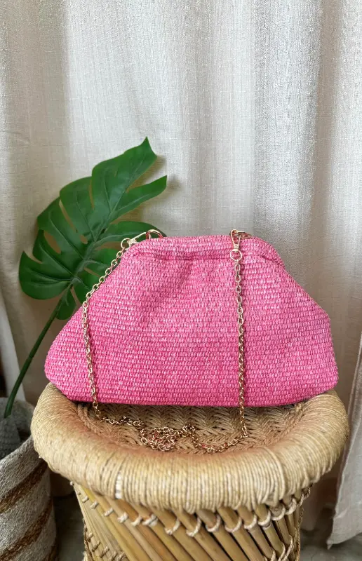 STRAW POUCH BAG