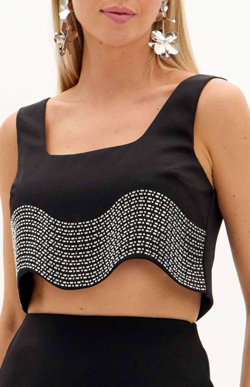 TOP WITH CRYSTALS