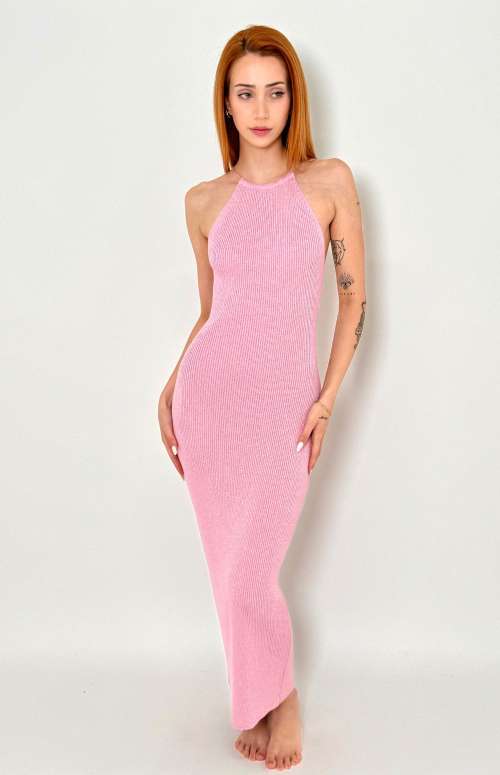 DRESS MAXI LUREX | PINK