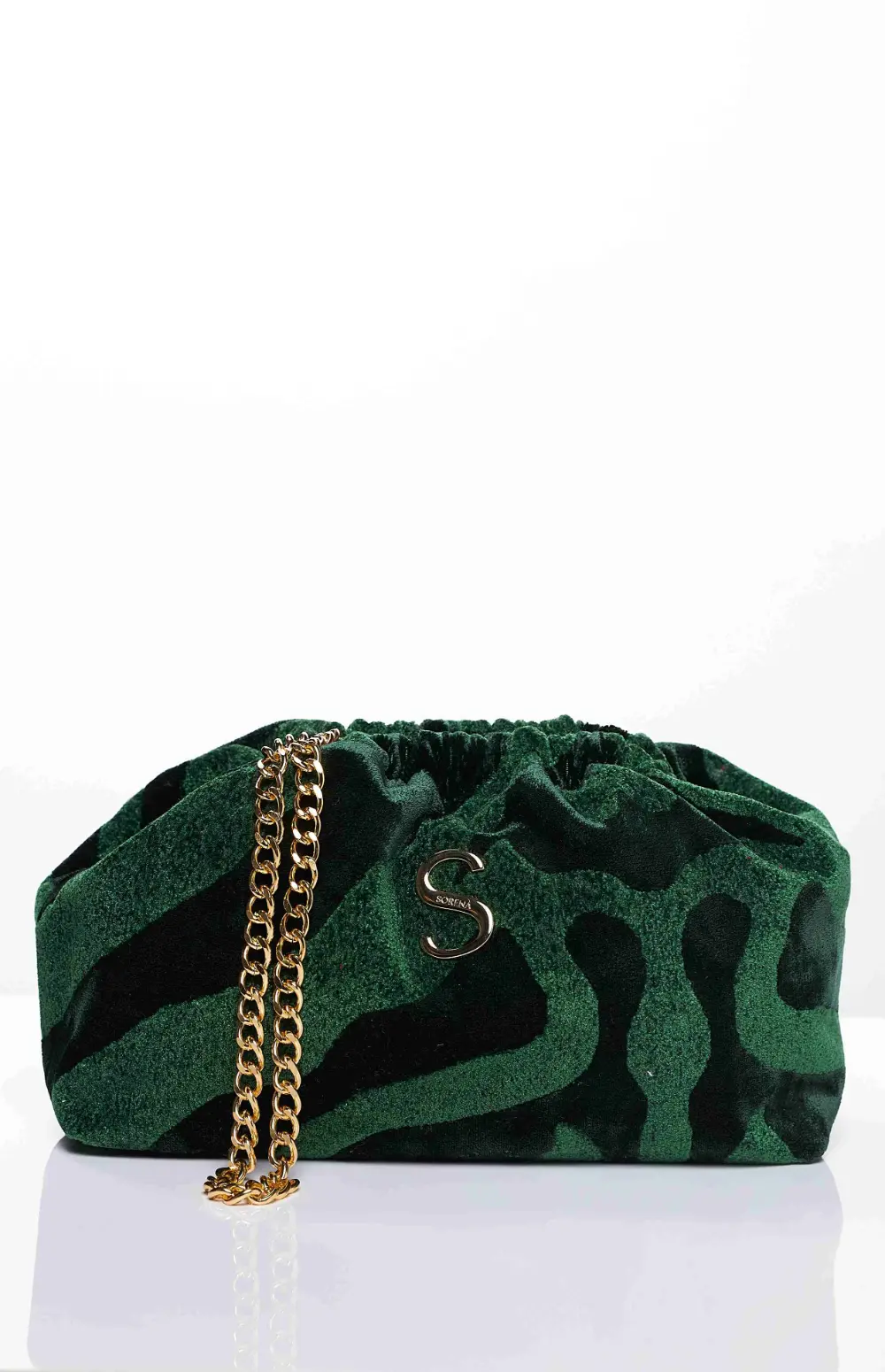 ANIMAL VELVET BUCKET BAG