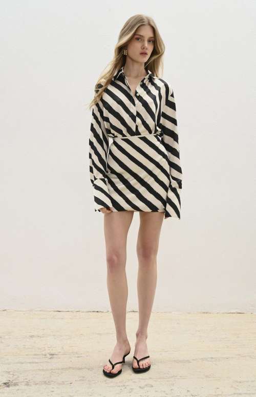 CO-ORD SUNI | SHIRT & MINI WRAP SKIRT