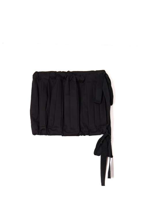 MINI PEPLUM SKIRT | BLACK