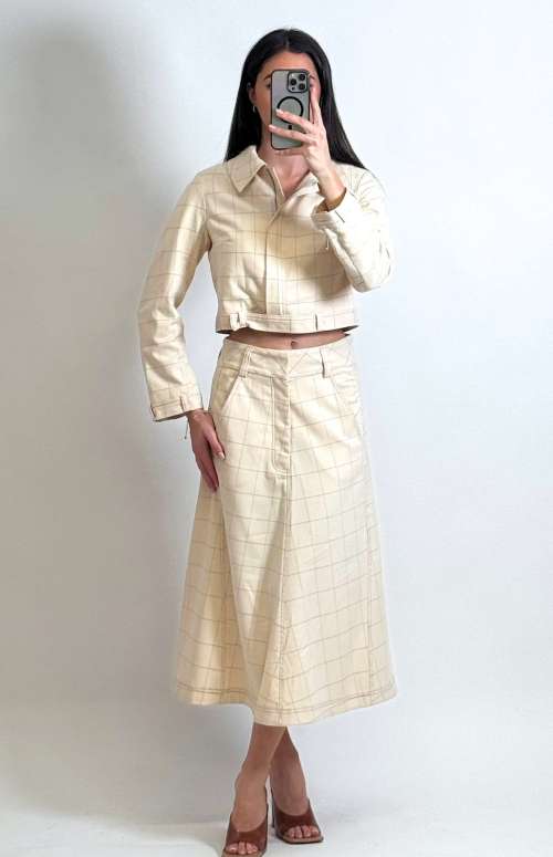 CO-ORD PLAID | JACKET & MIDI SKIRT