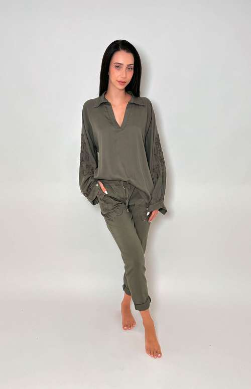 CO-ORD APPLIQUE | KHAKI