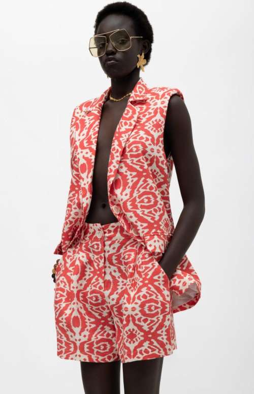PUBA ABSTRACT PRINT VEST