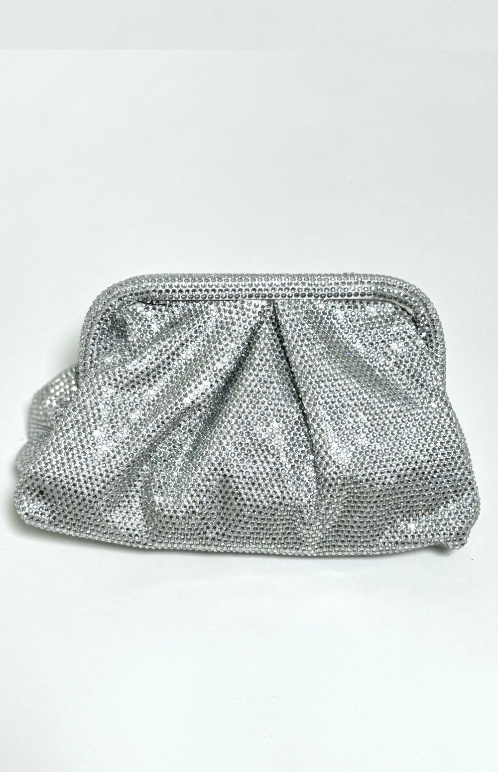 Full Rhinestone Envelope Chain Clutch