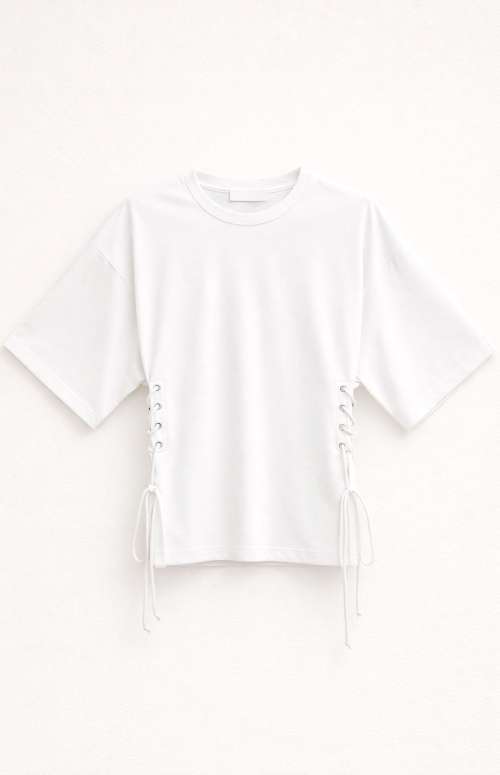 TOP WITH LACE-UPS