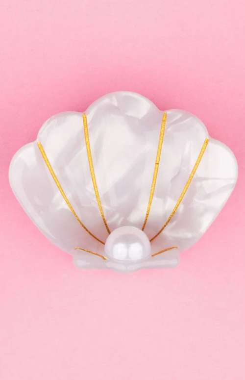 SCALLOP SHELL MINI HAIR CLAW
