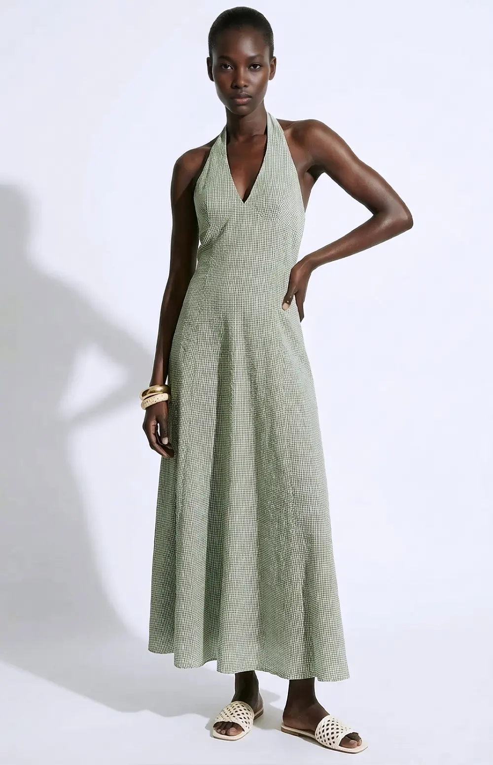 RIVIERA CHECK DRESS