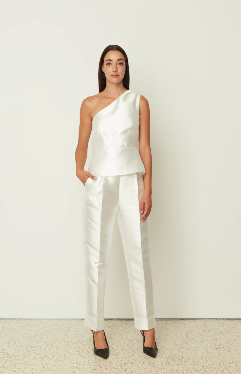 CO-ORD DUCHESS |  ONE SHOULDER TOP & PANTS