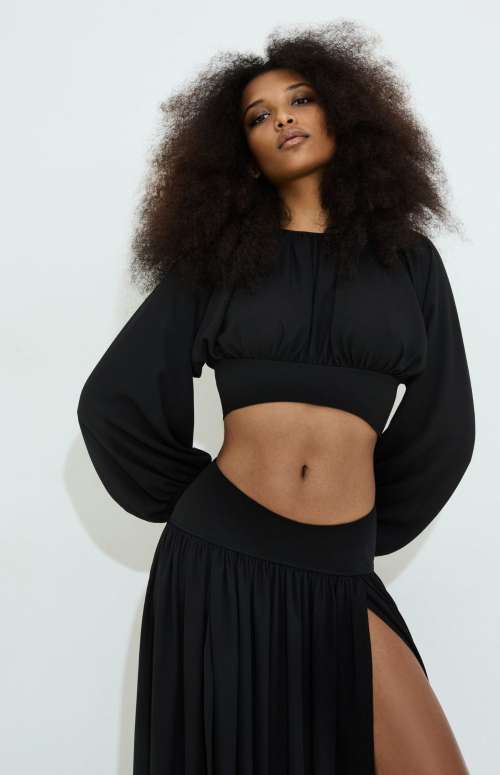 RUBY GEORGETTE CROP TOP