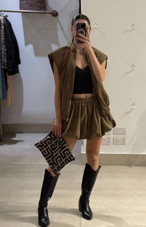 CO-ORD SLEEVELESS VEST & BALLOON SKORT