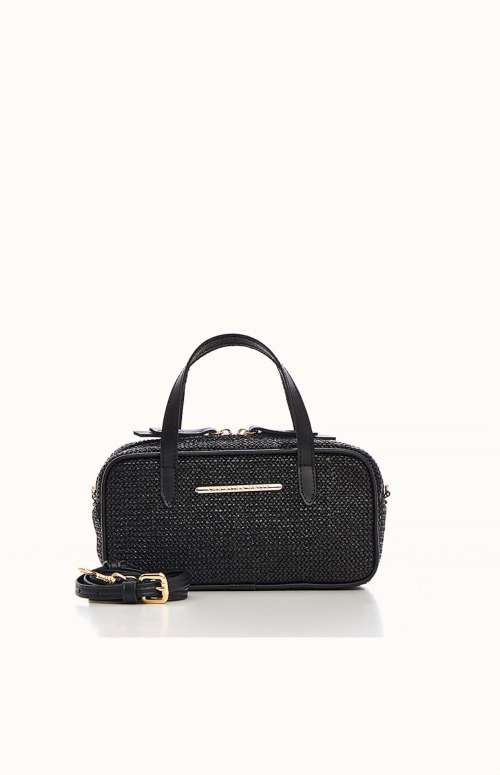 NATURAL STRAW CASSETTE BAG
