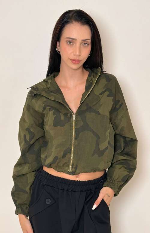 CAMO BOMBER JACKET