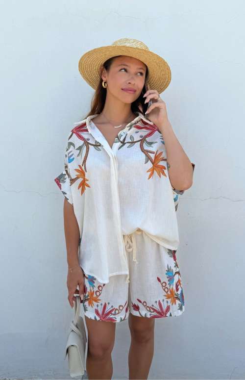 CO-ORD PRINTED | SHIRT & SHORTS