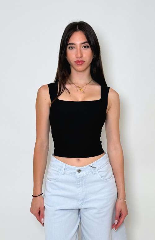 PADDED RIB TANK TOP