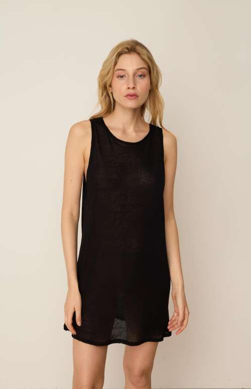 KNIT LINEN TANK TOP