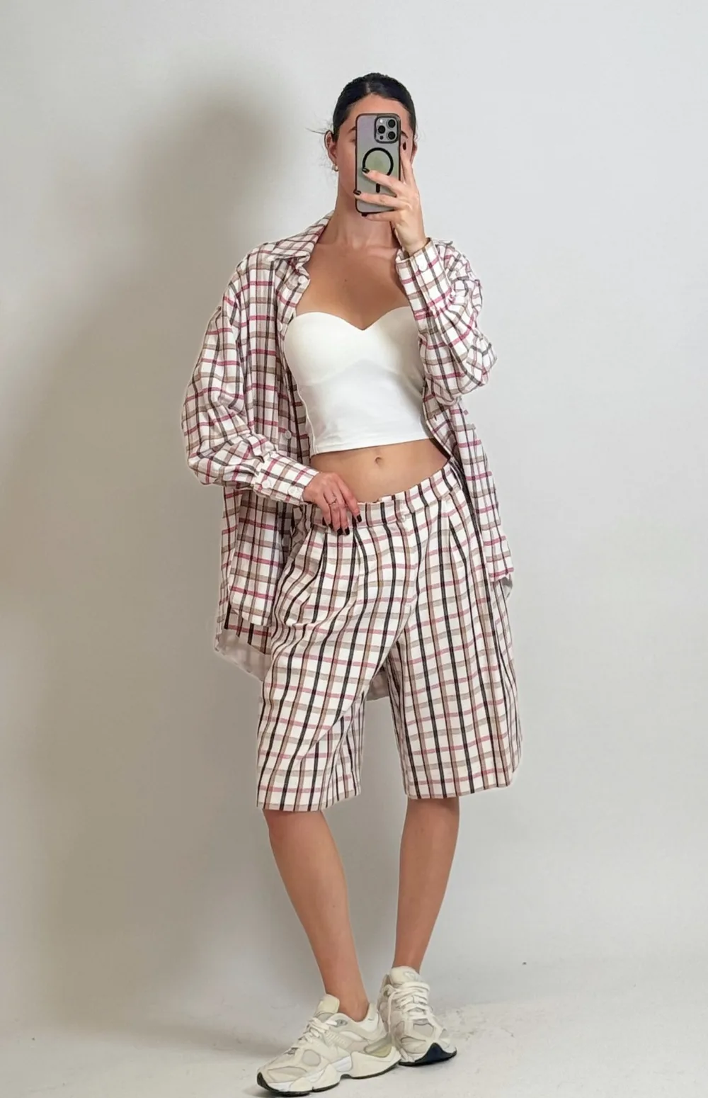 CO-ORD CHECK PRINT | SHIRT & BERMUDA