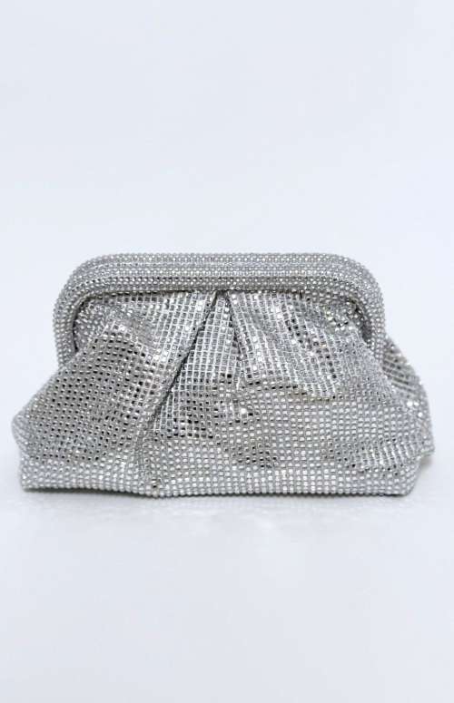 RHINESTONE CLUTCH | SILVER