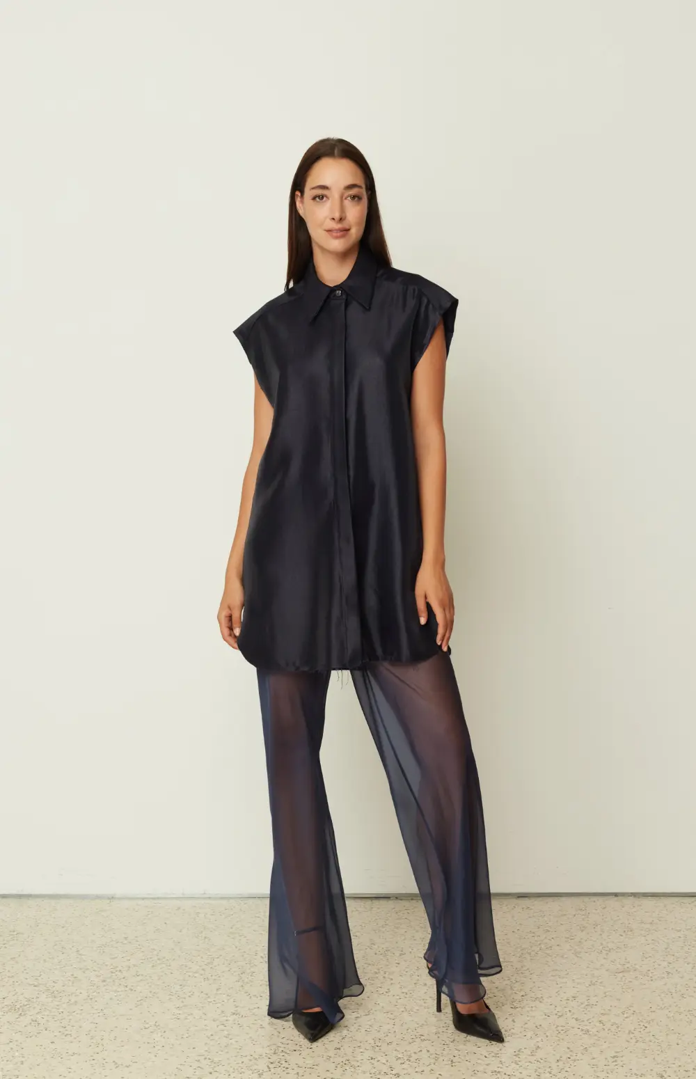 SILK SHEER PANTS