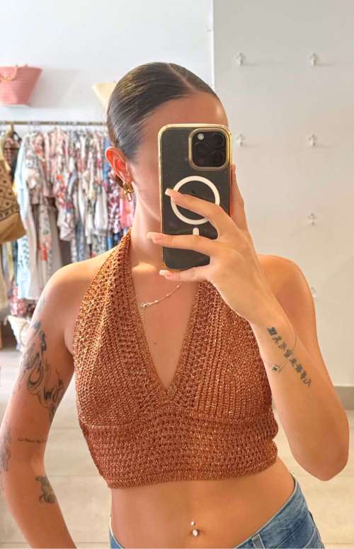 KNIT CROP TOP