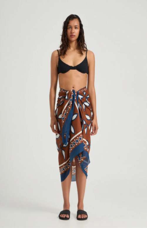TILEA PAREO- BURNT DESERT CLAY- ECLIPSE BLUE