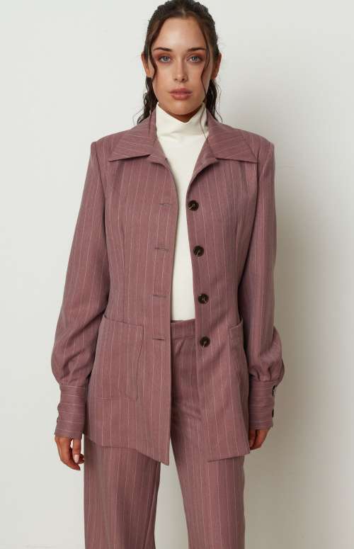 STRIPED BLAZER