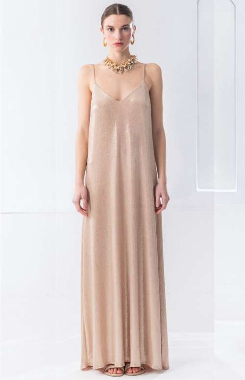 SHINY MAXI DRESS