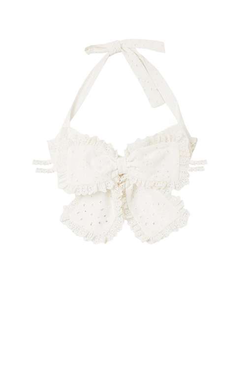 EMBROIDERY BOW TOP