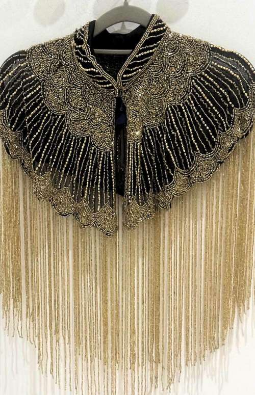 BEADED CHOKER CAPE