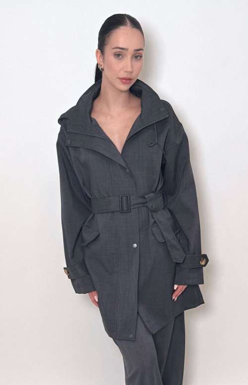 OVERSIZED HOODED JACKET