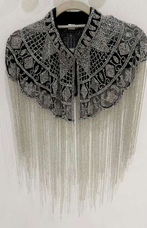 BEADED CHOKER CAPE