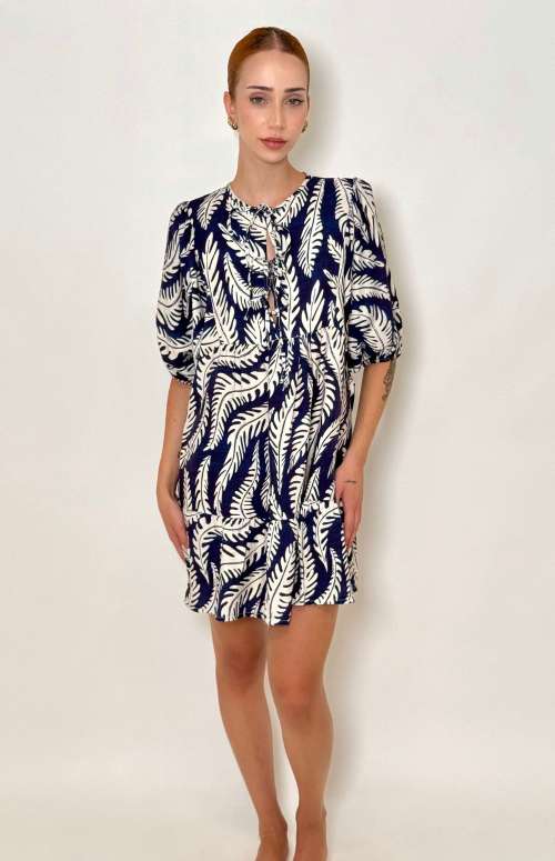 PATTERNED MINI DRESS