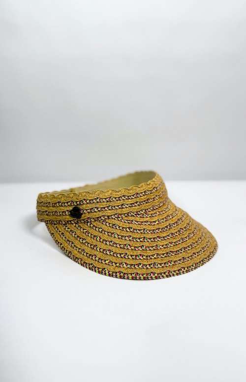 HANDMADE PAPER STRAW VISOR | COLOURFUL