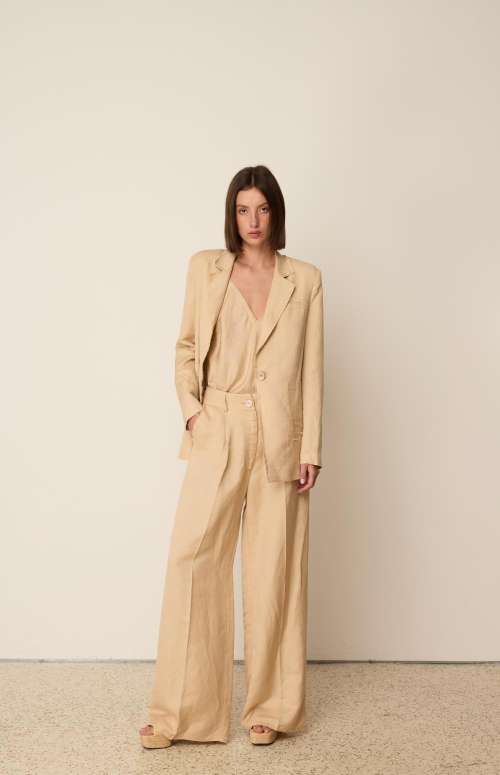 CO-ORD LINEN FRINGE | BLAZER & PANTS