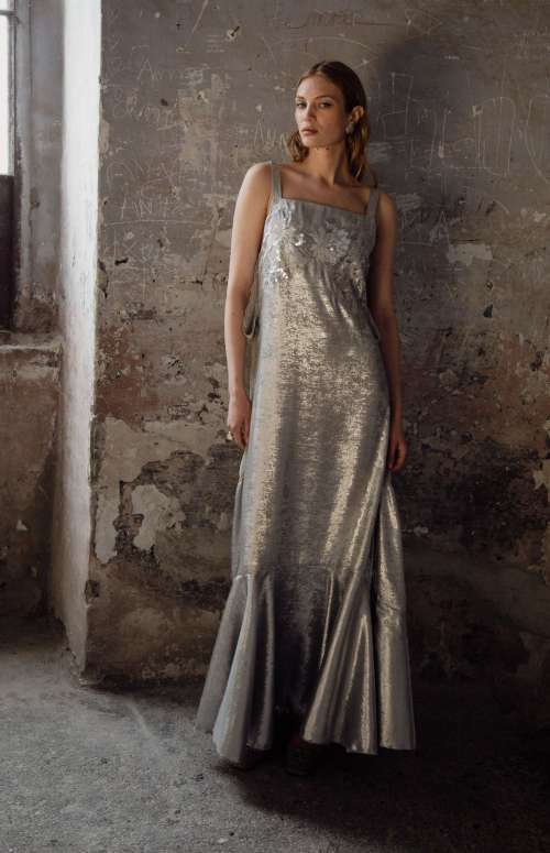 EDITH DRESS | FOIL EMBELLISHED