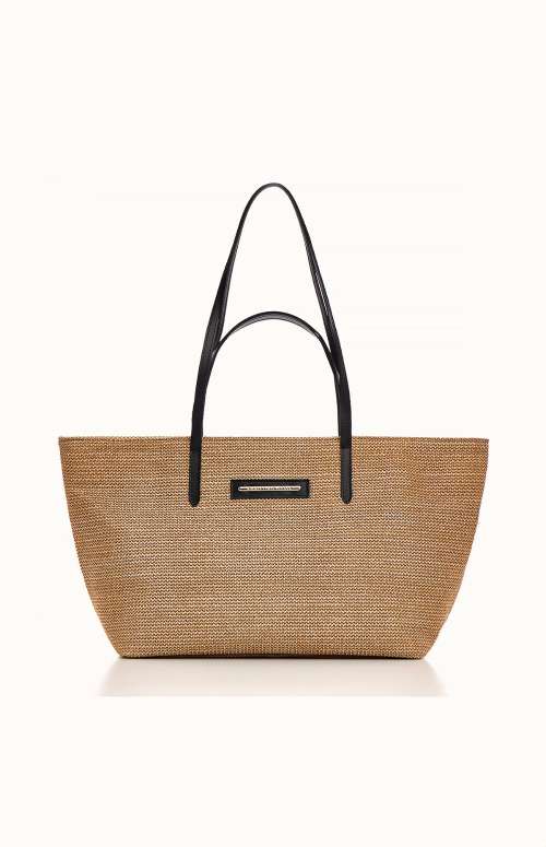 NATURAL STRAW TOTE BAG