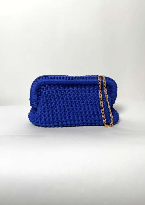 CROCHET LOOK CLUTCH BAG
