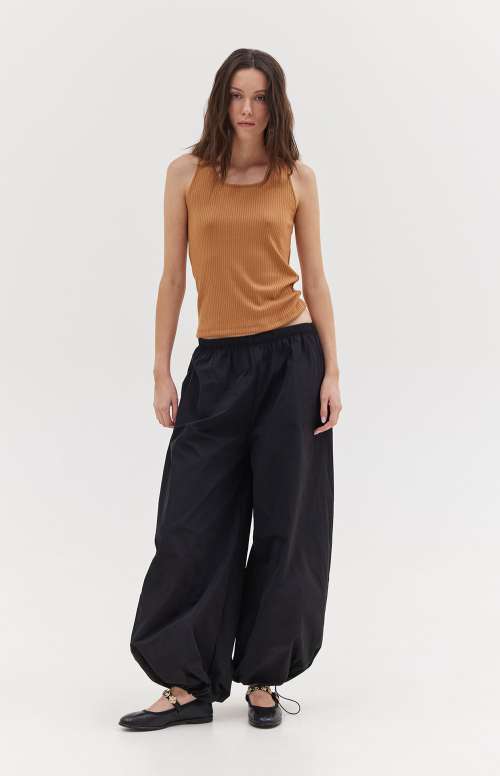 STEEZE MONOCHROME PANTS | BLACK