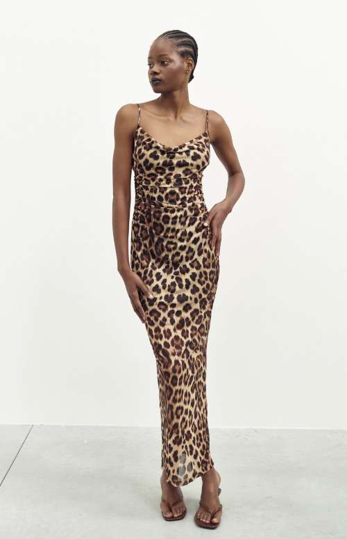 SPOTTED TULLE DRESS