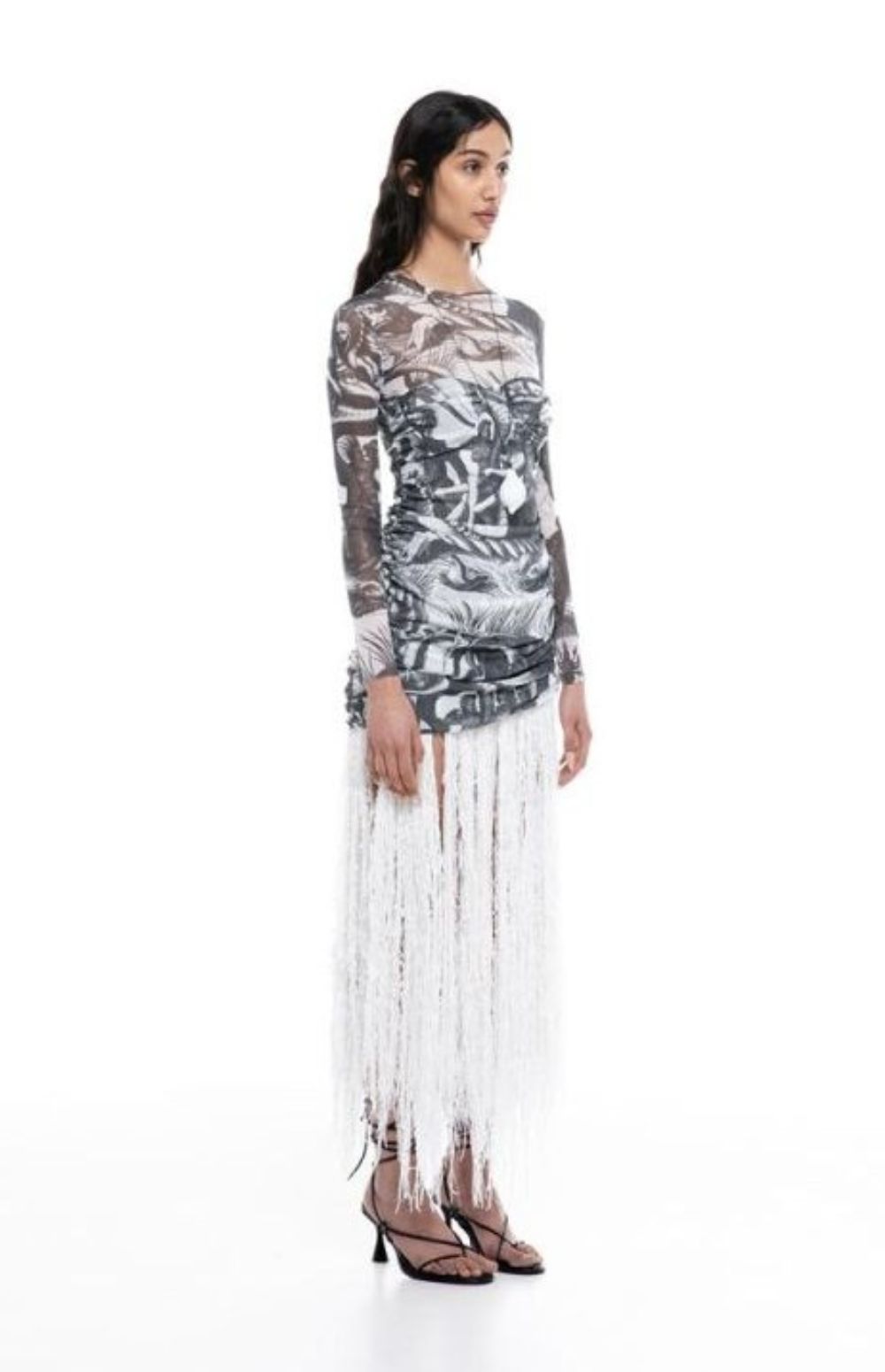 Beatrice Mesh Frill Dress