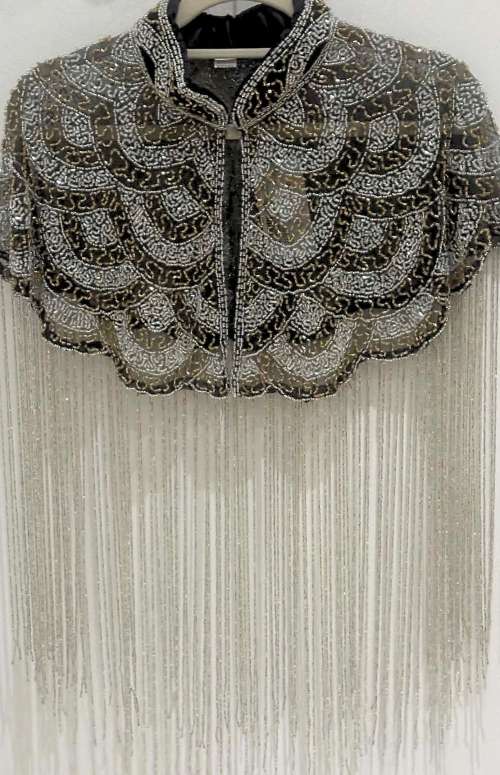 BEADED CHOKER CAPE