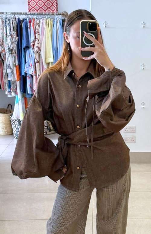 SLEEVE DENIM SHIRT
