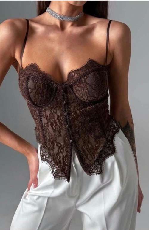 LACE CORSET TOP