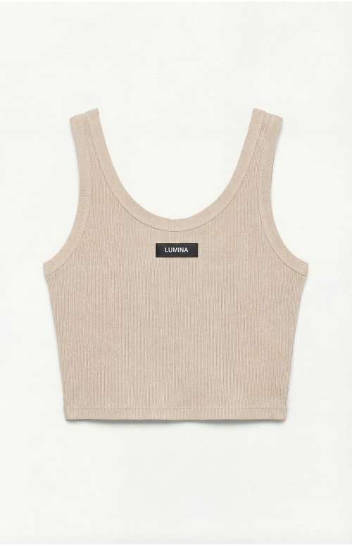 RIBBED CROP TANK TOP