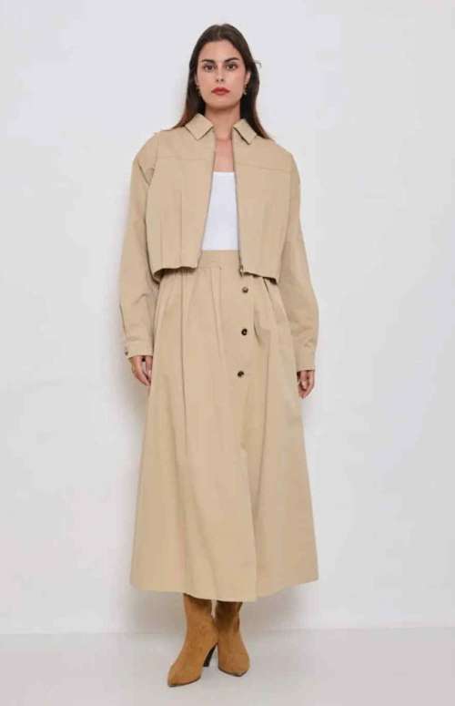 CO-ORD CROP JACKET & MAXI SKIRT