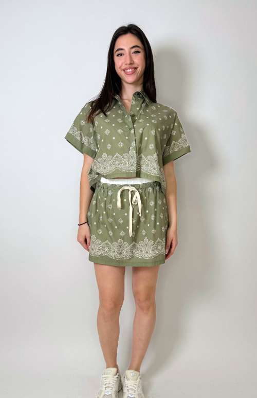 CO-ORD BANDANA | SHIRT & SKIRT