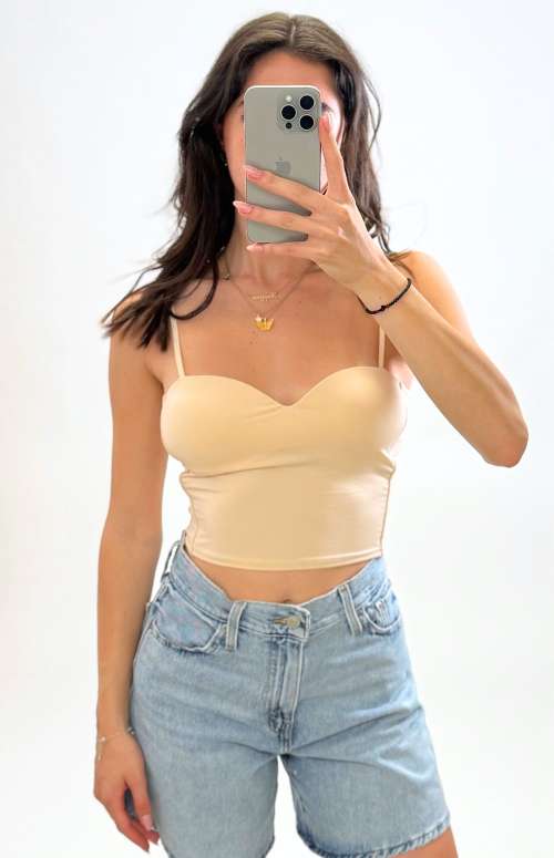 BUSTIER CROP TOP