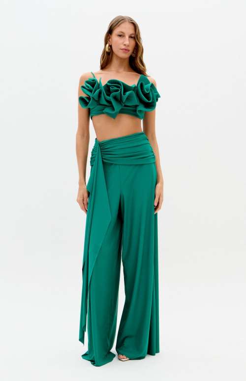 CO-ORD RUFFLES | CROP TOP & TROUSERS